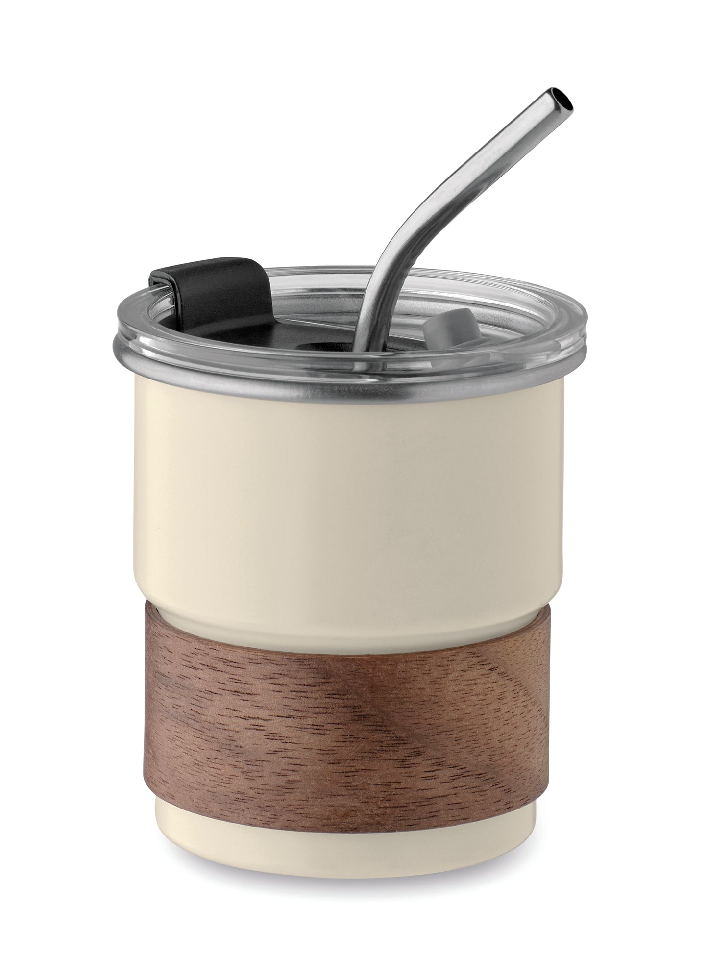 Einwandiger Becher aus recyceltem Edelstahl (90% recycelter Edelstahl 10% Edelstahl) mit abnehmbarem