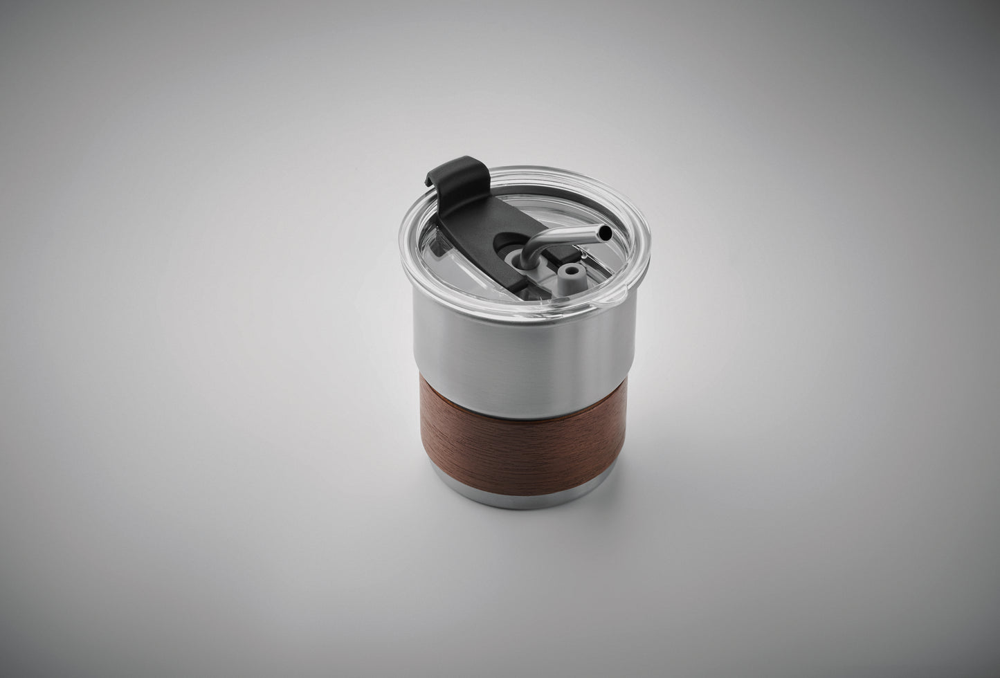Einwandiger Becher aus recyceltem Edelstahl (90% recycelter Edelstahl 10% Edelstahl) mit abnehmbarem