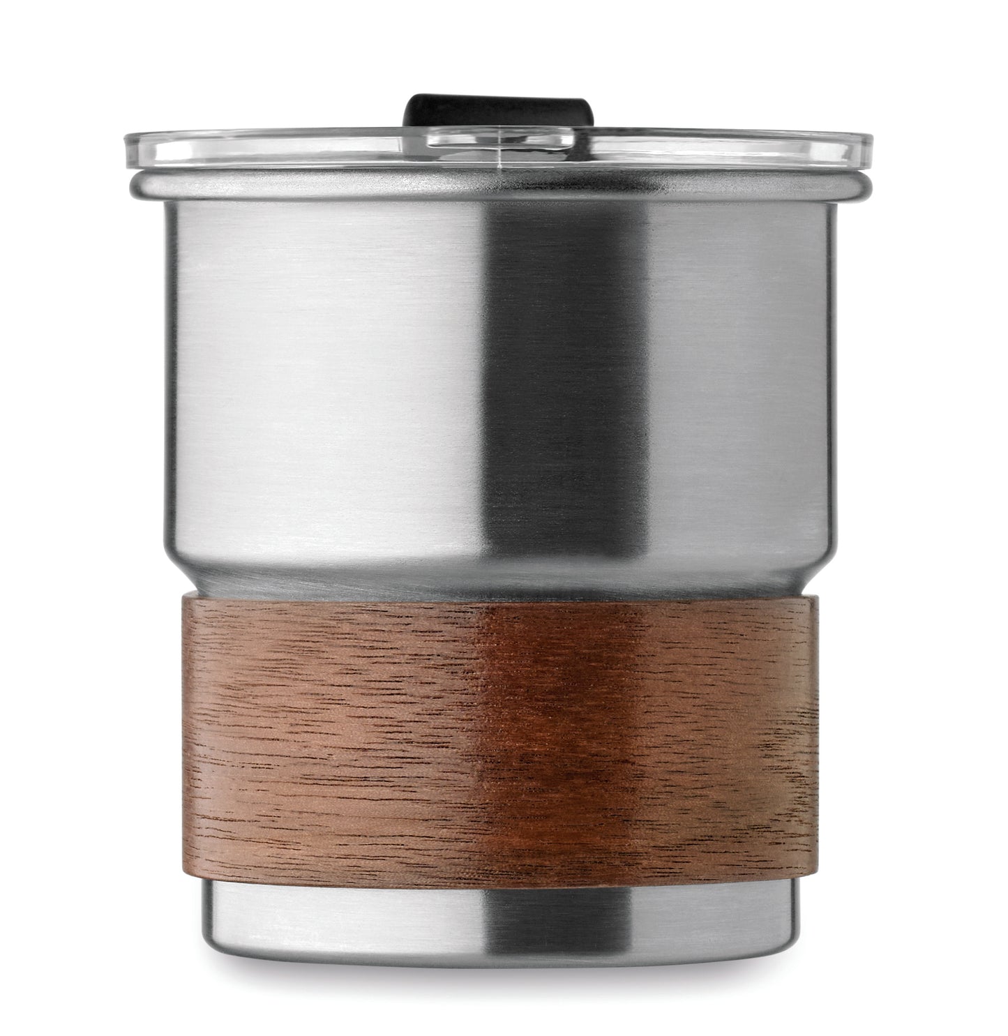 Einwandiger Becher aus recyceltem Edelstahl (90% recycelter Edelstahl 10% Edelstahl) mit abnehmbarem