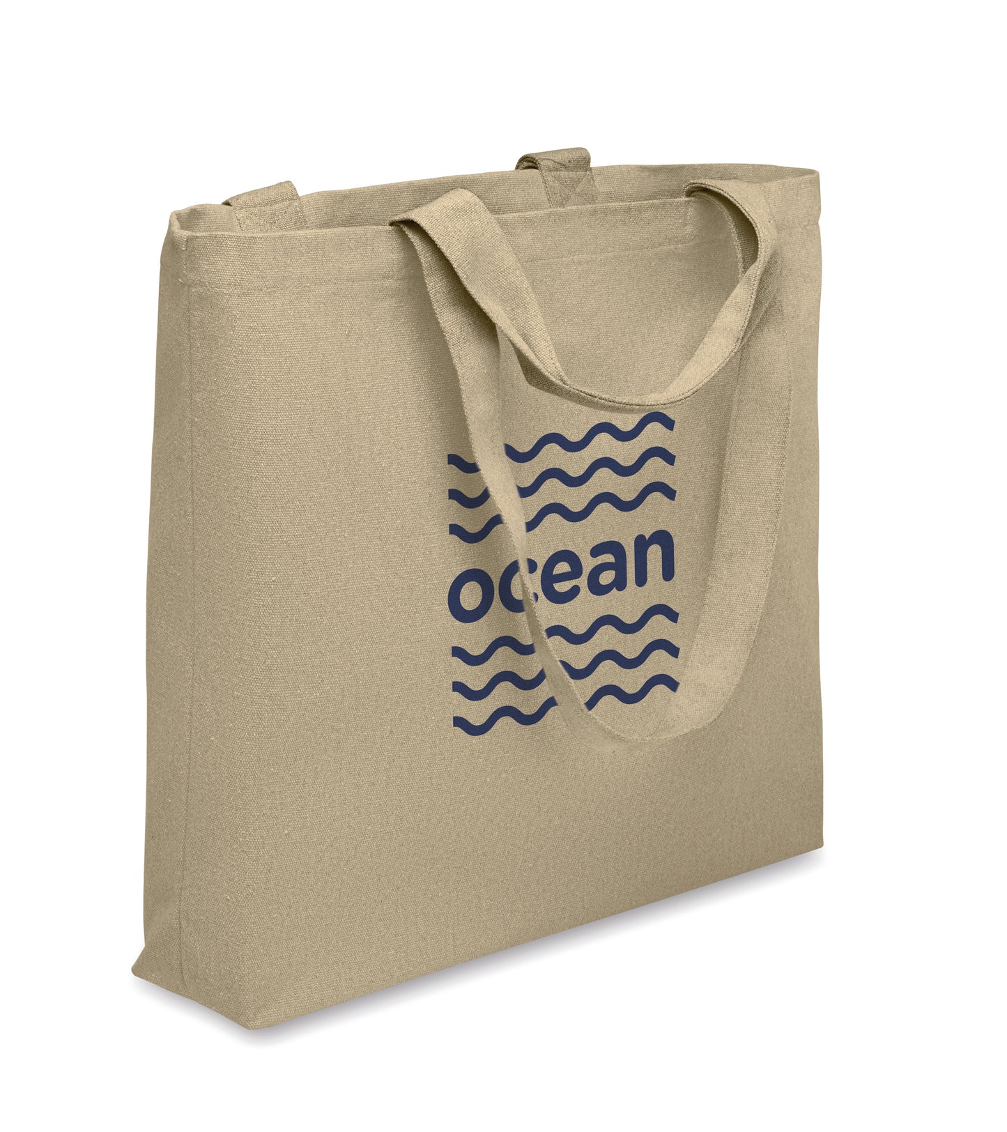 Einkaufs- oder Strandtasche aus recycelten Materialien (60 % recycelte Baumwolle 40 %