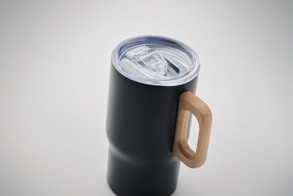 Doppelwandiger Becher aus recyceltem Edelstahl (90 % recycelter Edelstahl und 10 %
