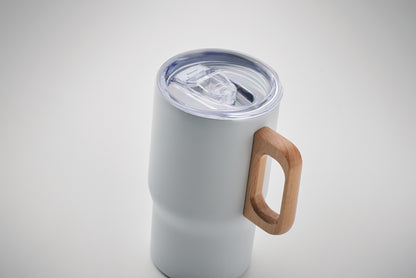 Doppelwandiger Becher aus recyceltem Edelstahl (90 % recycelter Edelstahl und 10 %
