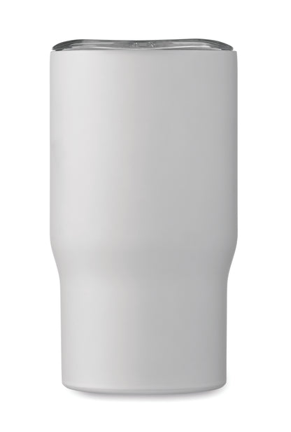 Doppelwandiger Becher aus recyceltem Edelstahl (90 % recycelter Edelstahl und 10 %