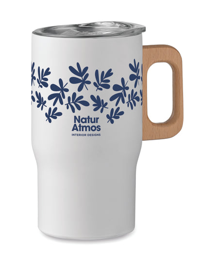 Doppelwandiger Becher aus recyceltem Edelstahl (90 % recycelter Edelstahl und 10 %
