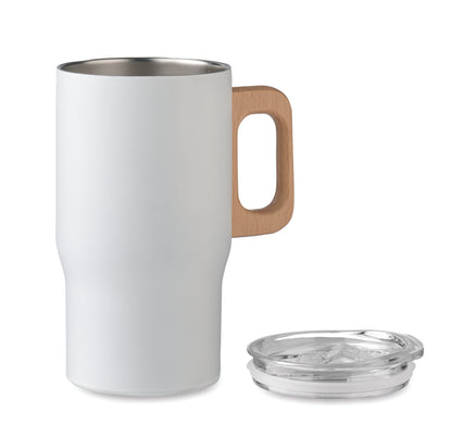 Doppelwandiger Becher aus recyceltem Edelstahl (90 % recycelter Edelstahl und 10 %