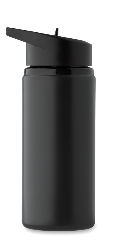 Einwandige Flasche aus recyceltem Edelstahl (90% recycelter Edelstahl und 10% Edelstahl). Klappbares
