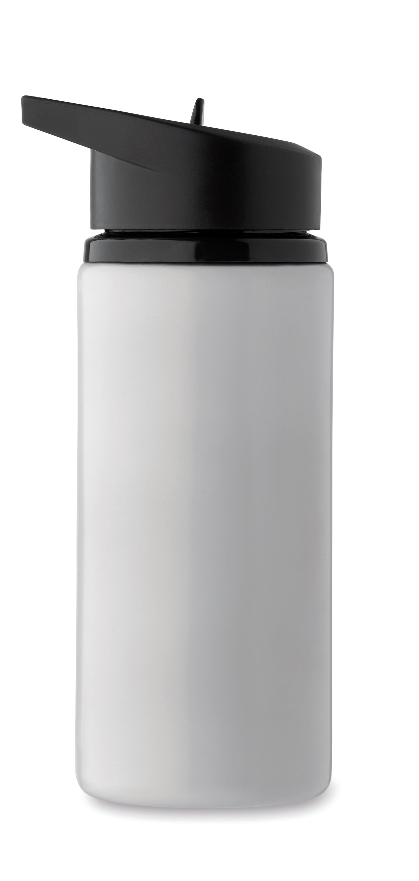 Einwandige Flasche aus recyceltem Edelstahl (90% recycelter Edelstahl und 10% Edelstahl). Klappbares