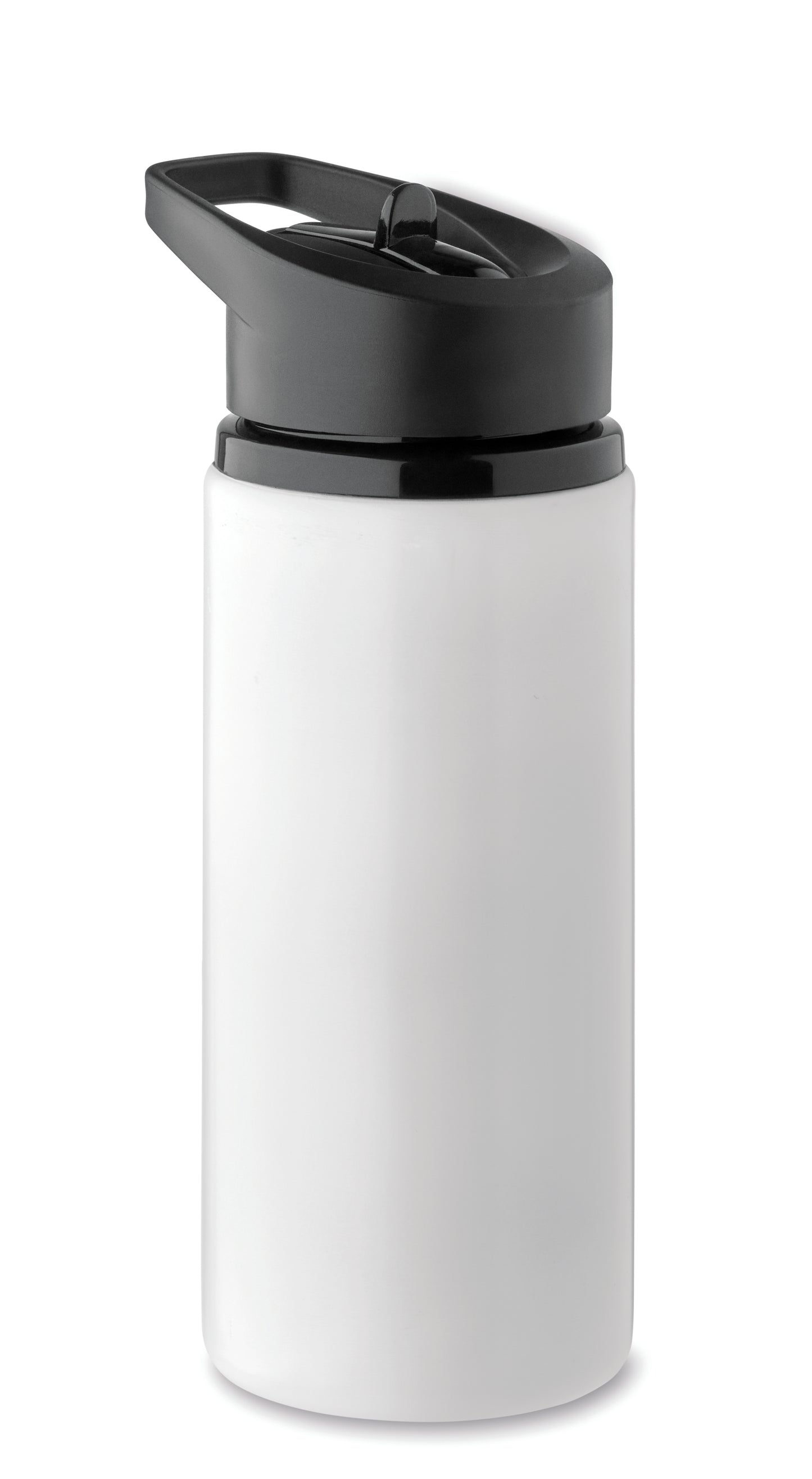 Einwandige Flasche aus recyceltem Edelstahl (90% recycelter Edelstahl und 10% Edelstahl). Klappbares
