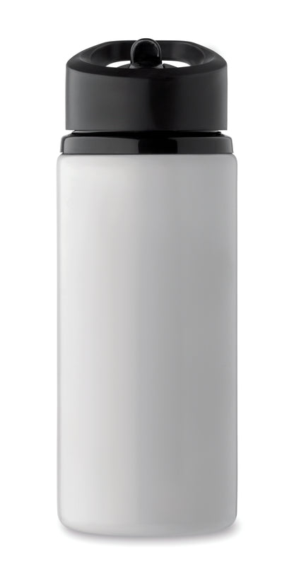 Einwandige Flasche aus recyceltem Edelstahl (90% recycelter Edelstahl und 10% Edelstahl). Klappbares