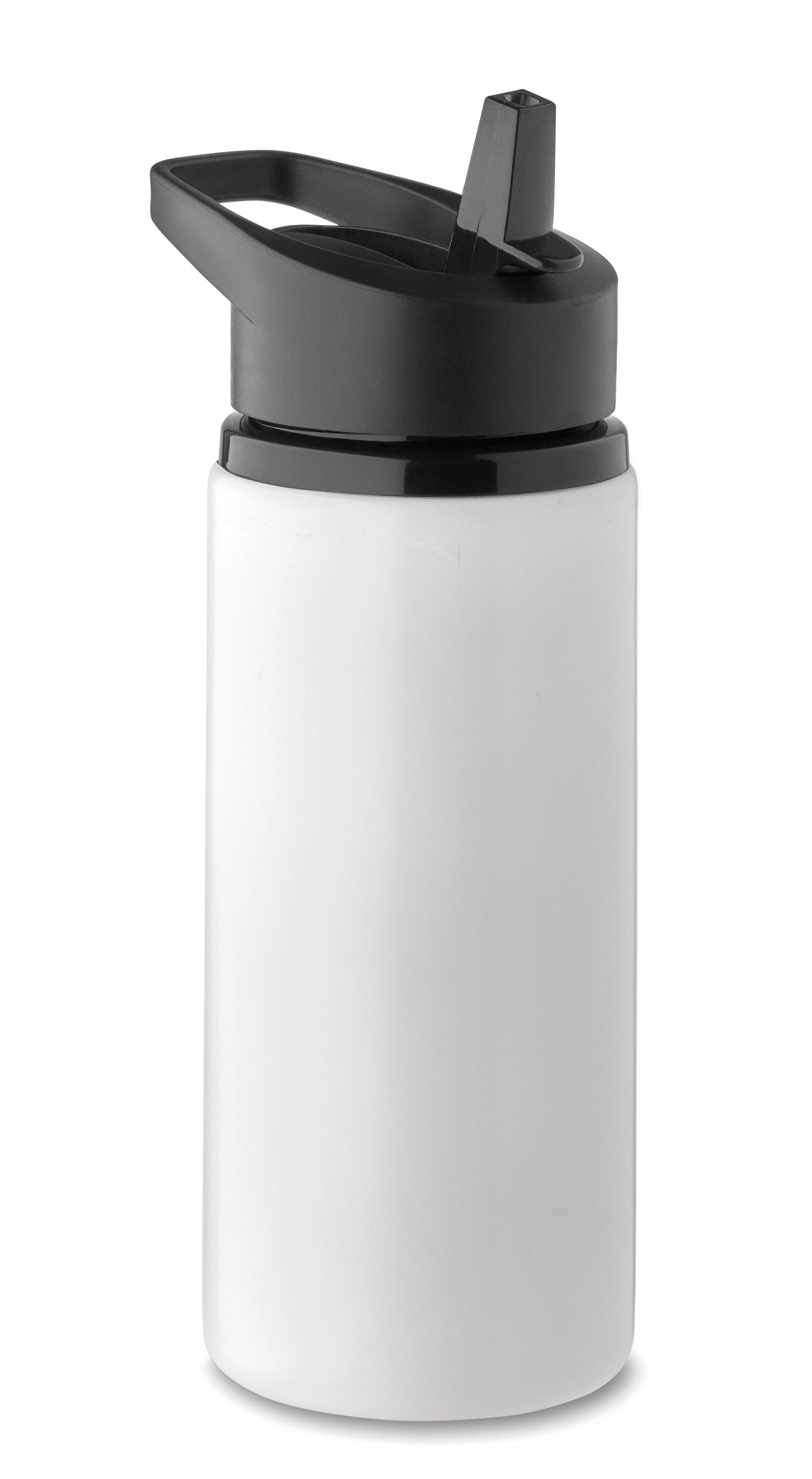 Einwandige Flasche aus recyceltem Edelstahl (90% recycelter Edelstahl und 10% Edelstahl). Klappbares