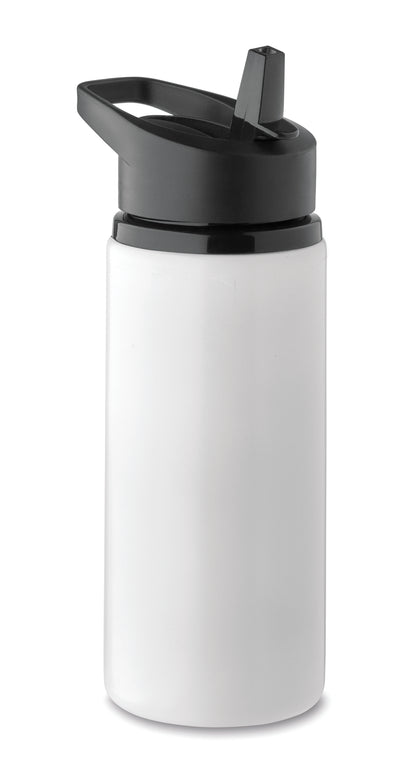 Einwandige Flasche aus recyceltem Edelstahl (90% recycelter Edelstahl und 10% Edelstahl). Klappbares