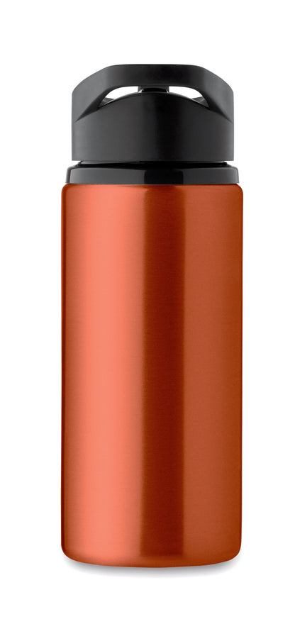 Einwandige Flasche aus recyceltem Edelstahl (90% recycelter Edelstahl und 10% Edelstahl). Klappbares