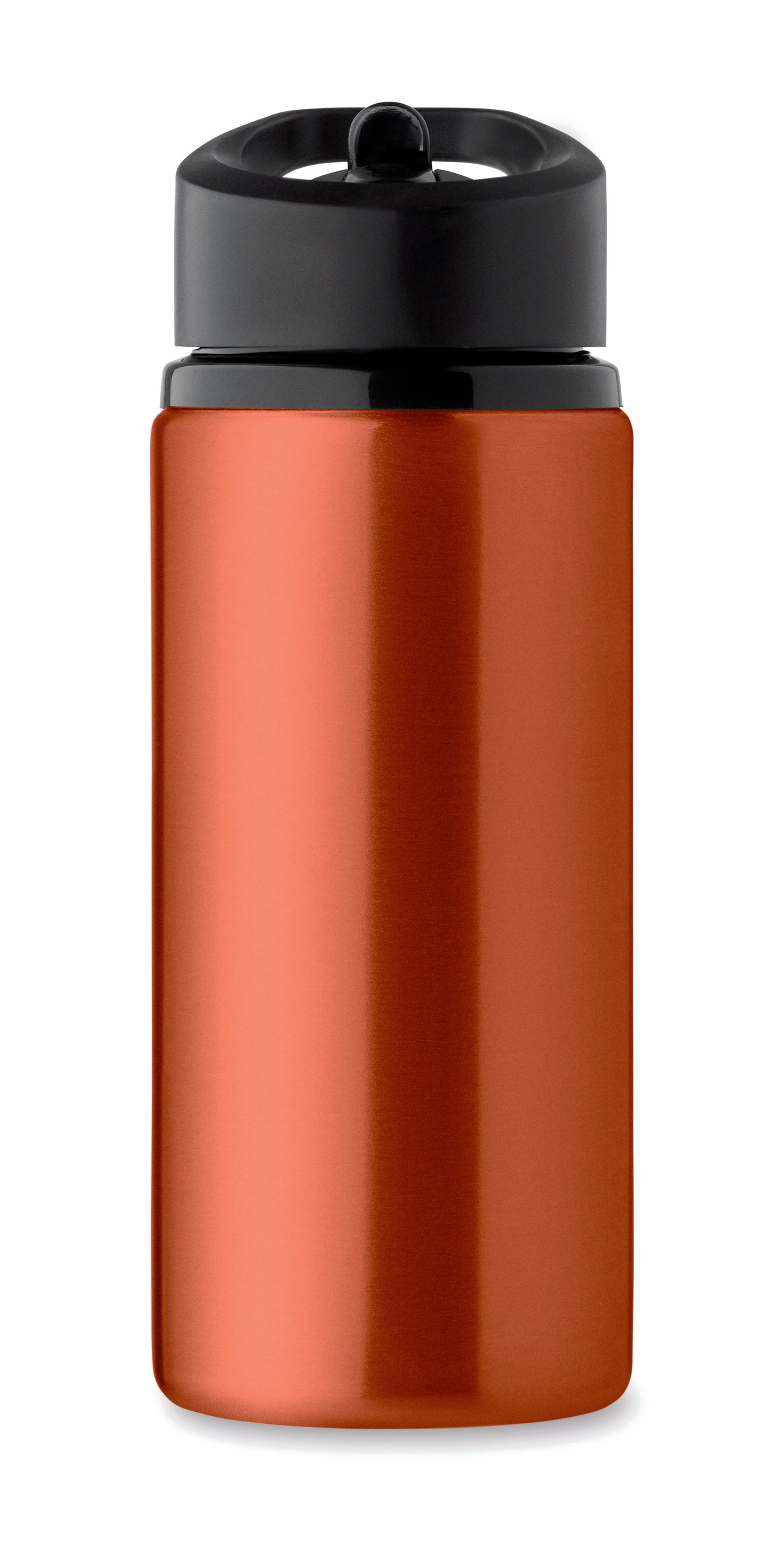 Einwandige Flasche aus recyceltem Edelstahl (90% recycelter Edelstahl und 10% Edelstahl). Klappbares