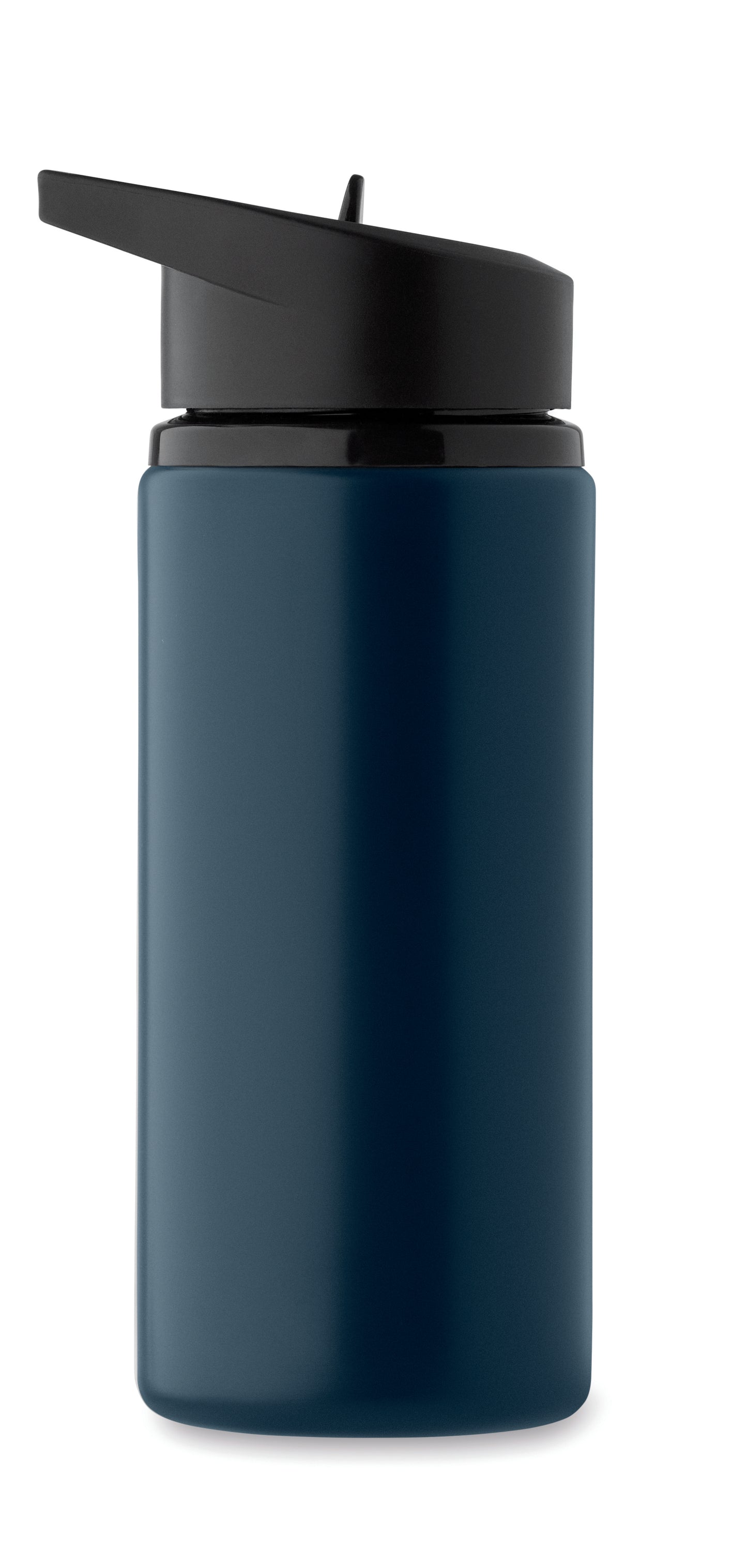 Einwandige Flasche aus recyceltem Edelstahl (90% recycelter Edelstahl und 10% Edelstahl). Klappbares