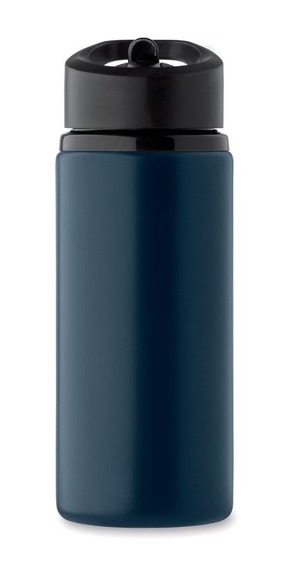 Einwandige Flasche aus recyceltem Edelstahl (90% recycelter Edelstahl und 10% Edelstahl). Klappbares