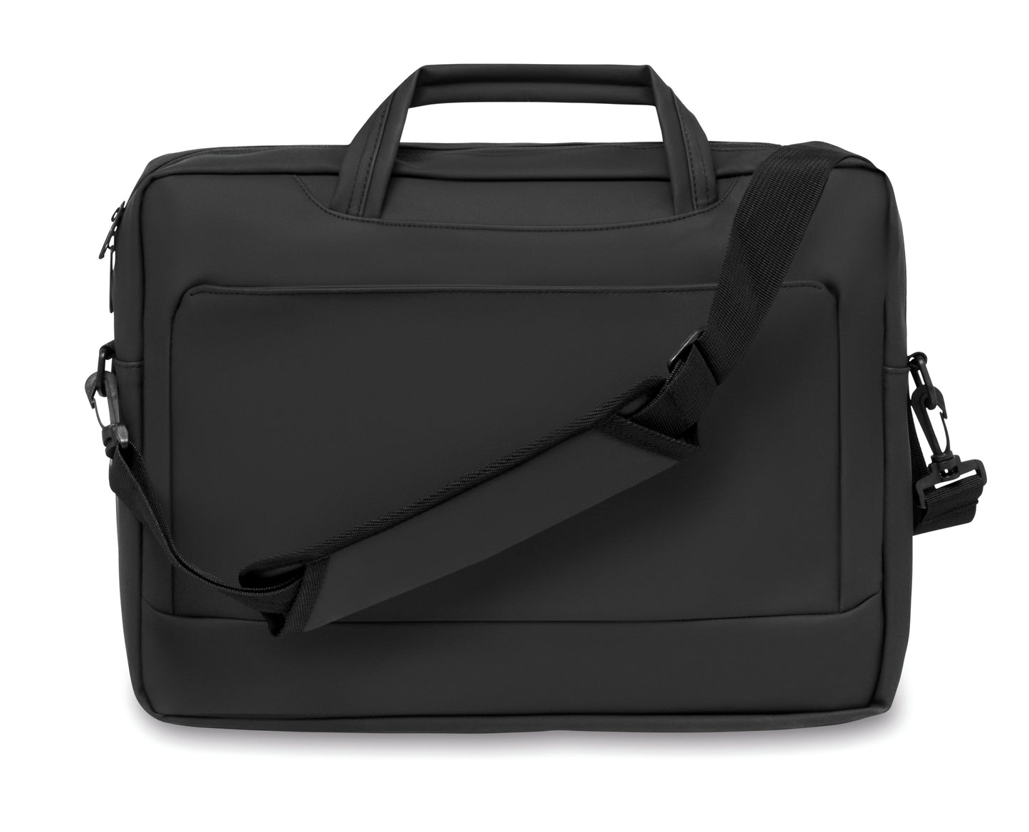 15'' Laptop Tasche aus weichem PU. Inkl. gepolstertes Laptop-Fach Fronttasche mit Reißverschluss