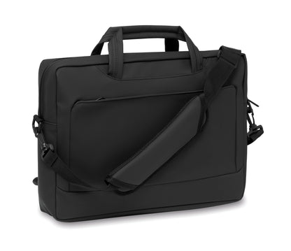 15'' Laptop Tasche aus weichem PU. Inkl. gepolstertes Laptop-Fach Fronttasche mit Reißverschluss