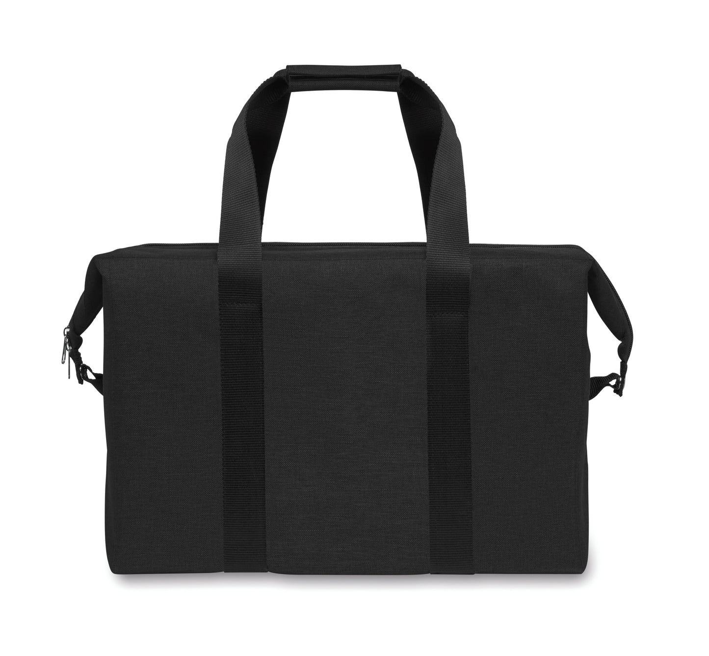 Kühltasche aus RPET 300D kationischem Polyester. Isoliermaterial: 3mm Schaumstoff laminiert mit Aluminiumfolie.