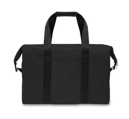 Kühltasche aus RPET 300D kationischem Polyester. Isoliermaterial: 3mm Schaumstoff laminiert mit Aluminiumfolie.