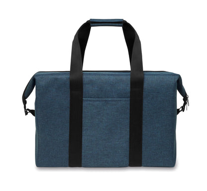 Kühltasche aus RPET 300D kationischem Polyester. Isoliermaterial: 3mm Schaumstoff laminiert mit Aluminiumfolie.