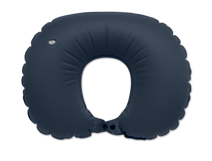 Schnell aufblasbares Reisekissen (50% PET und 50% TPU). Integrierte Pumpe und Luft-Ablass-Funktion.