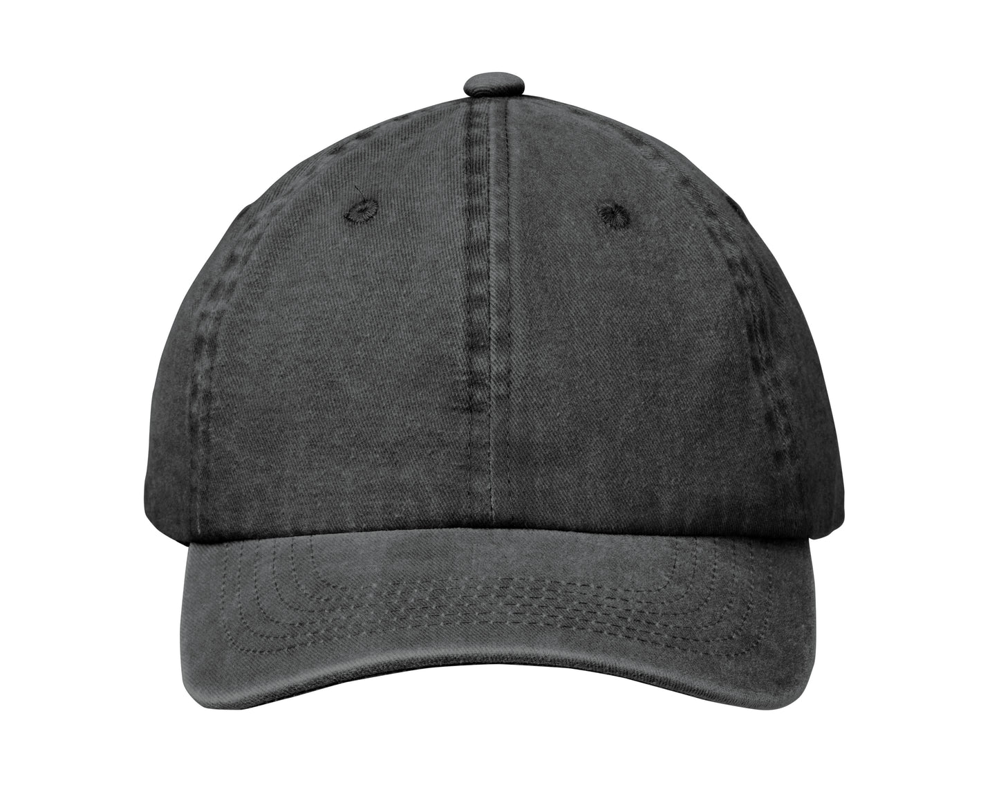 Baseball Kappe. 6 Panele. Verstellbarer Klettverschluss. Vintage-Style. 6 farblich abgestimmte umstickte Belüftungslöcher.