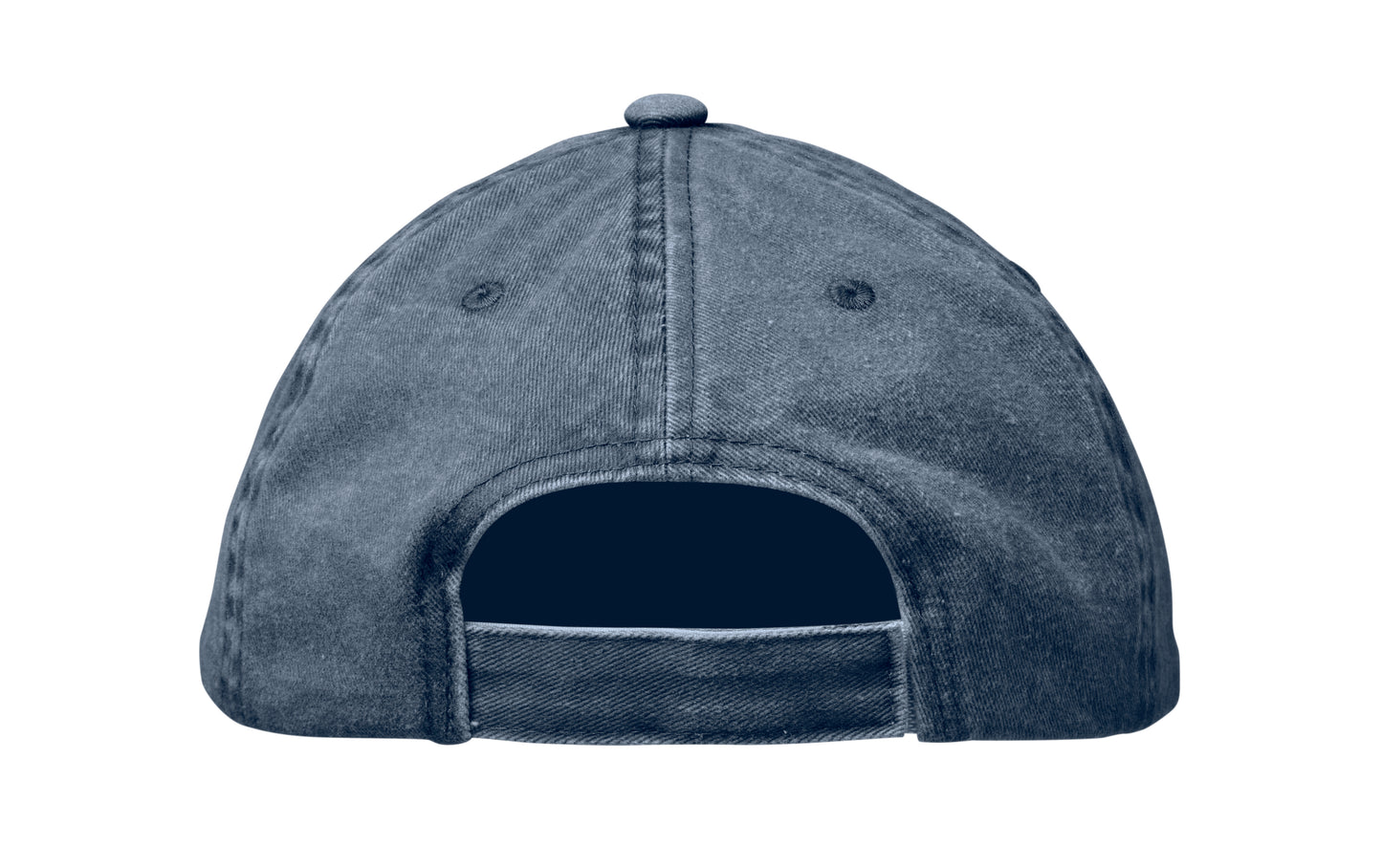 Baseball Kappe. 6 Panele. Verstellbarer Klettverschluss. Vintage-Style. 6 farblich abgestimmte umstickte Belüftungslöcher.