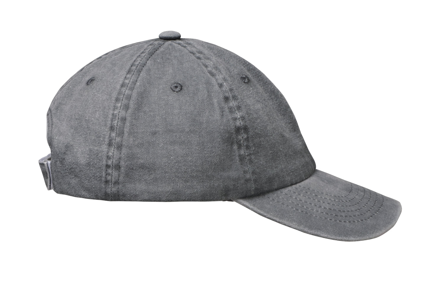 Baseball Kappe. 6 Panele. Verstellbarer Klettverschluss. Vintage-Style. 6 farblich abgestimmte umstickte Belüftungslöcher.