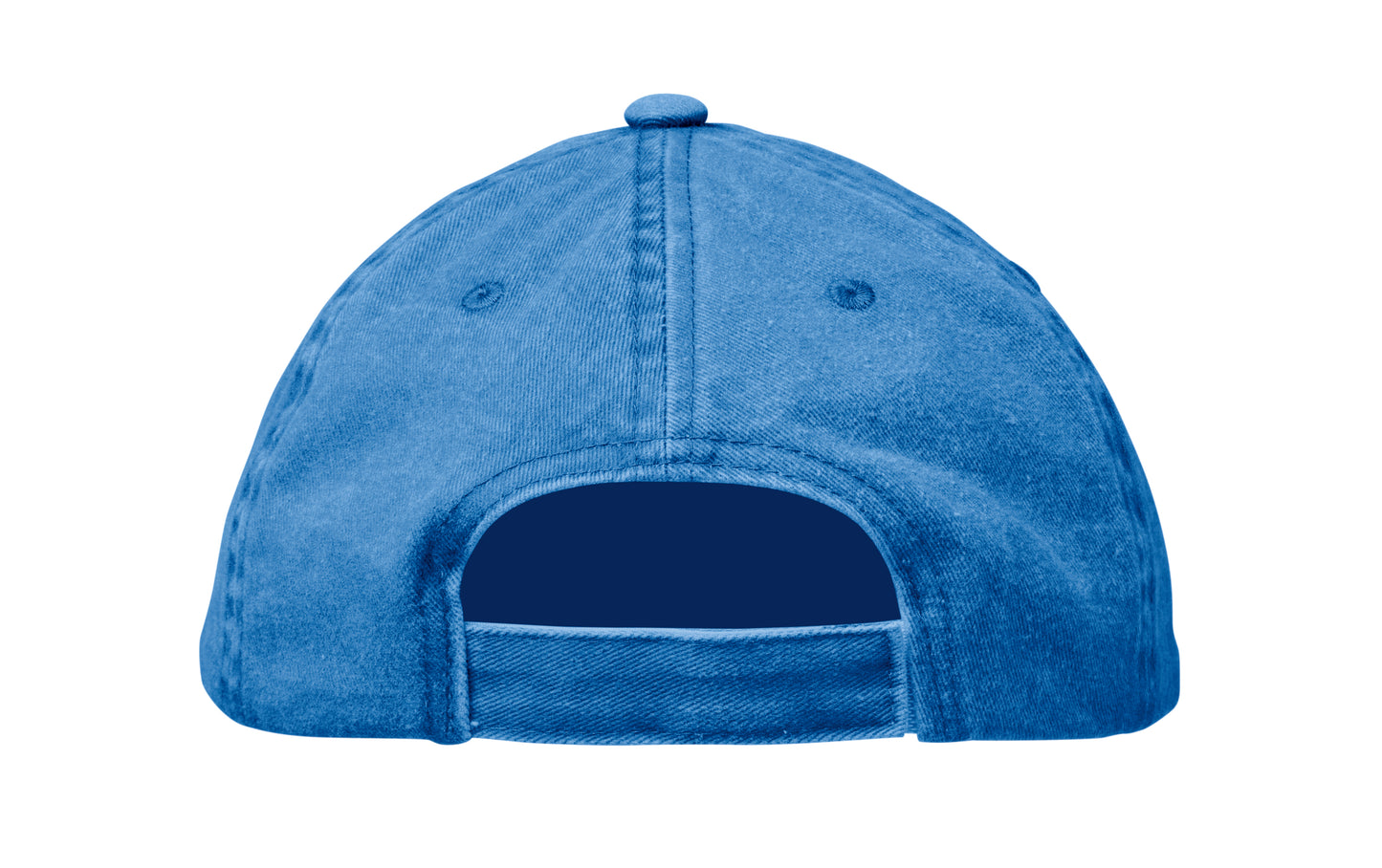 Baseball Kappe. 6 Panele. Verstellbarer Klettverschluss. Vintage-Style. 6 farblich abgestimmte umstickte Belüftungslöcher.