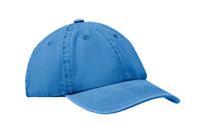 Baseball Kappe. 6 Panele. Verstellbarer Klettverschluss. Vintage-Style. 6 farblich abgestimmte umstickte Belüftungslöcher.