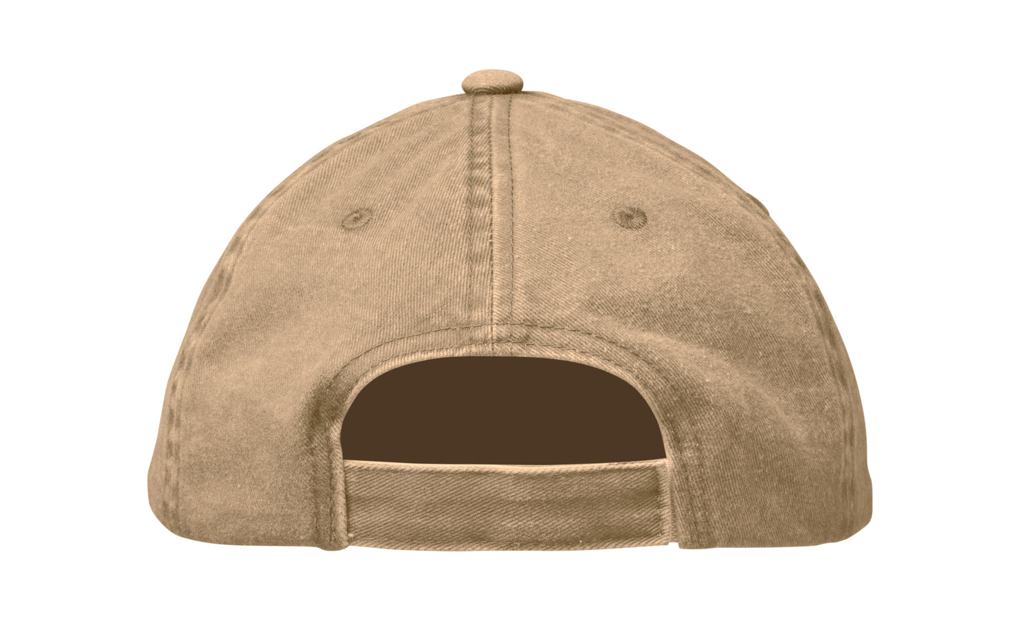 Baseball Kappe. 6 Panele. Verstellbarer Klettverschluss. Vintage-Style. 6 farblich abgestimmte umstickte Belüftungslöcher.