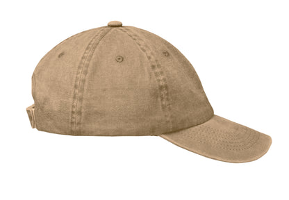 Baseball Kappe. 6 Panele. Verstellbarer Klettverschluss. Vintage-Style. 6 farblich abgestimmte umstickte Belüftungslöcher.