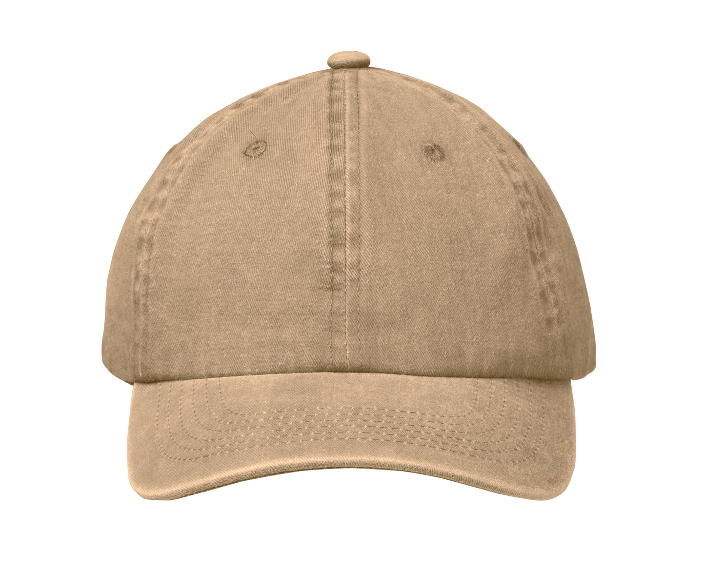 Baseball Kappe. 6 Panele. Verstellbarer Klettverschluss. Vintage-Style. 6 farblich abgestimmte umstickte Belüftungslöcher.