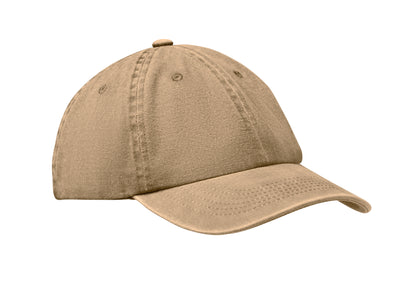 Baseball Kappe. 6 Panele. Verstellbarer Klettverschluss. Vintage-Style. 6 farblich abgestimmte umstickte Belüftungslöcher.