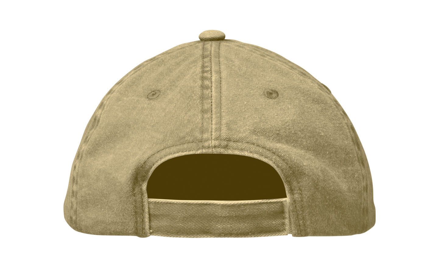 Baseball Kappe. 6 Panele. Verstellbarer Klettverschluss. Vintage-Style. 6 farblich abgestimmte umstickte Belüftungslöcher.