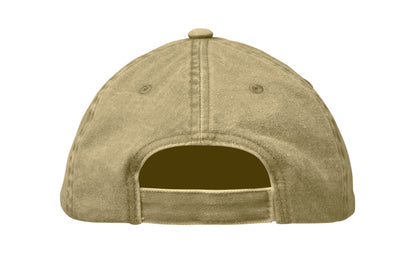 Baseball Kappe. 6 Panele. Verstellbarer Klettverschluss. Vintage-Style. 6 farblich abgestimmte umstickte Belüftungslöcher.