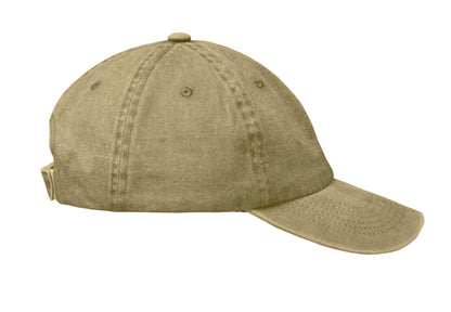 Baseball Kappe. 6 Panele. Verstellbarer Klettverschluss. Vintage-Style. 6 farblich abgestimmte umstickte Belüftungslöcher.
