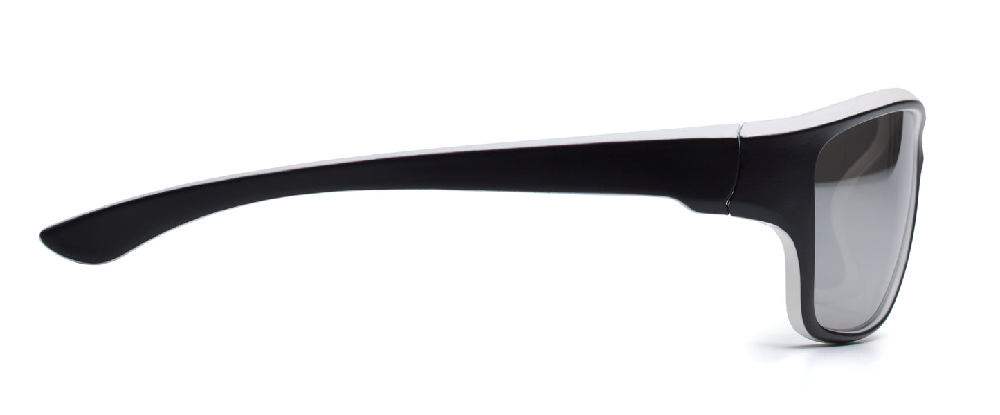 Sport-Sonnenbrille mit verspiegelten Gläsern. UV400-Schutz.