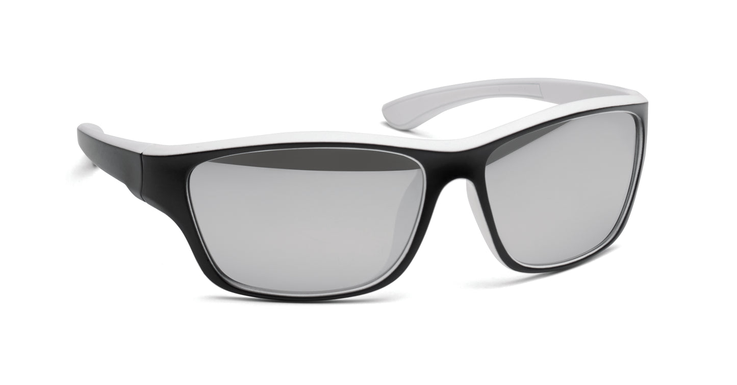 Sport-Sonnenbrille mit verspiegelten Gläsern. UV400-Schutz.