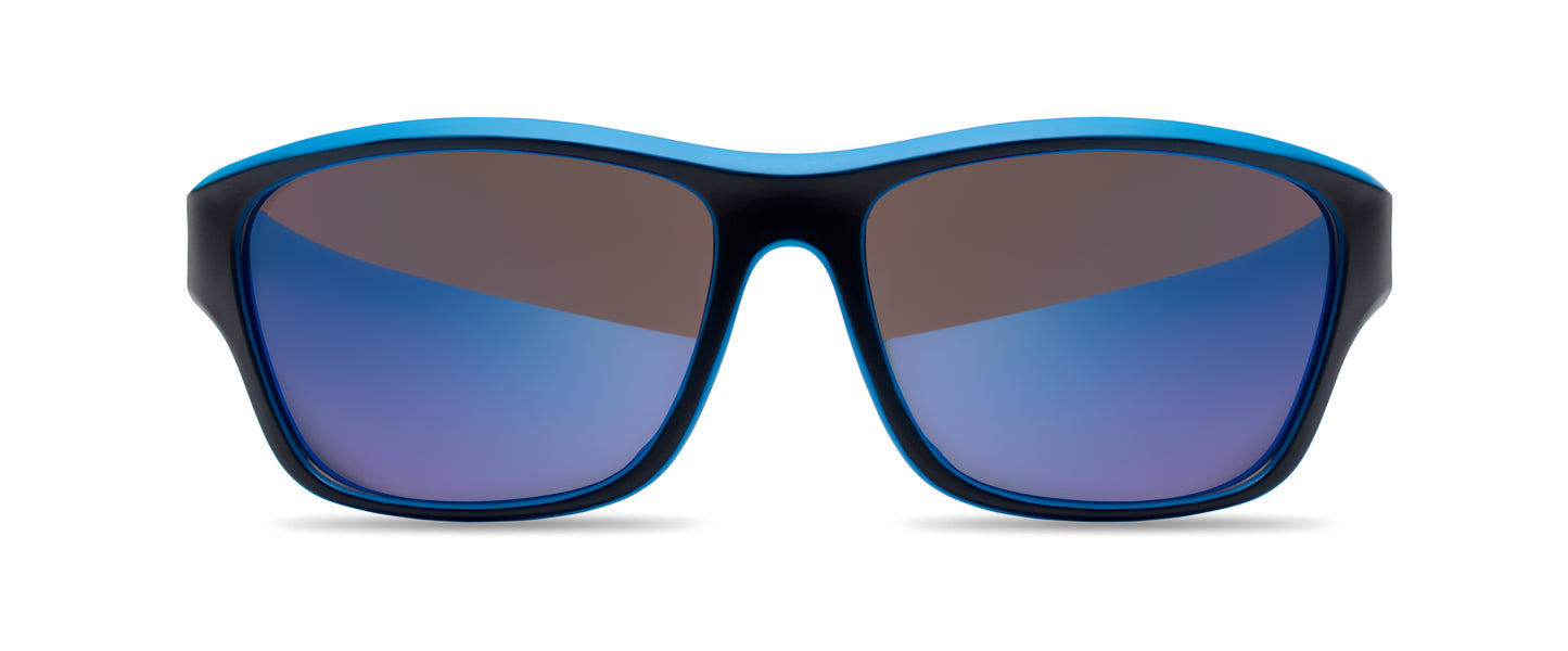 Sport-Sonnenbrille mit verspiegelten Gläsern. UV400-Schutz.