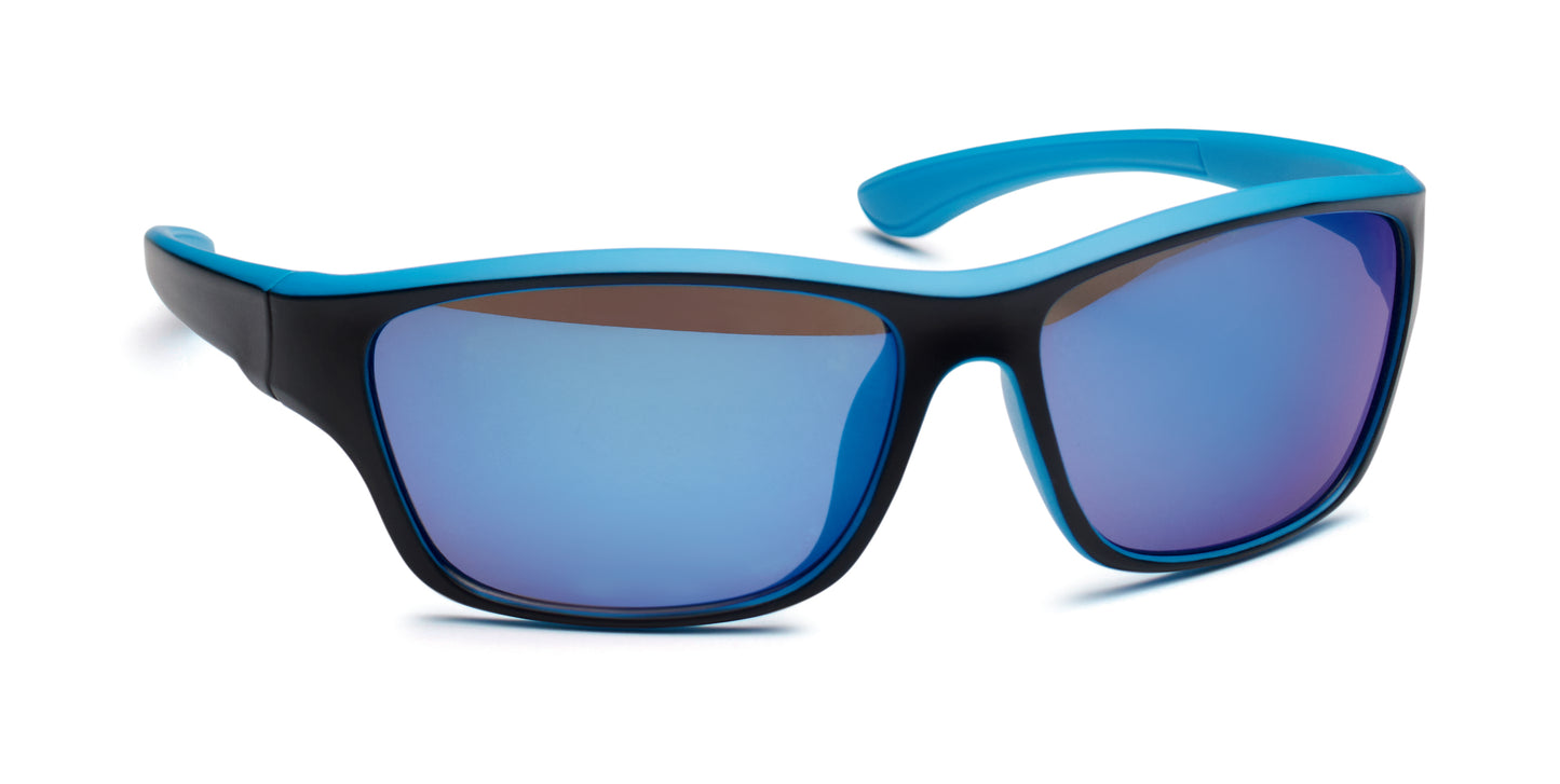 Sport-Sonnenbrille mit verspiegelten Gläsern. UV400-Schutz.