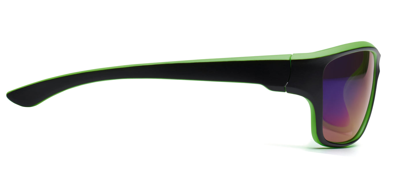 Sport-Sonnenbrille mit verspiegelten Gläsern. UV400-Schutz.