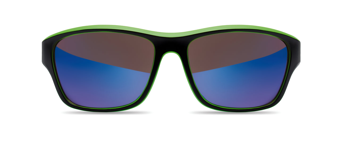 Sport-Sonnenbrille mit verspiegelten Gläsern. UV400-Schutz.