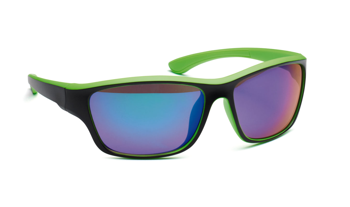 Sport-Sonnenbrille mit verspiegelten Gläsern. UV400-Schutz.