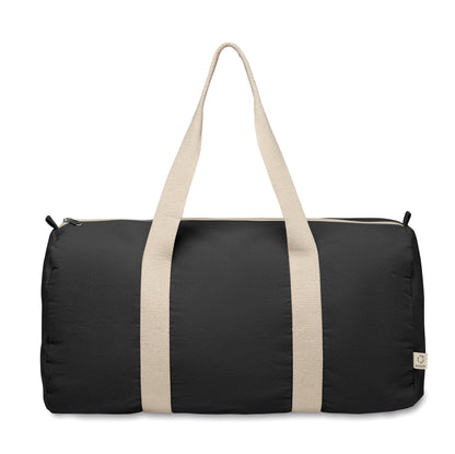 Sport- oder Reisetasche aus 320 g/m² (recycelte Baumwolle 80% und recycelter Polyester