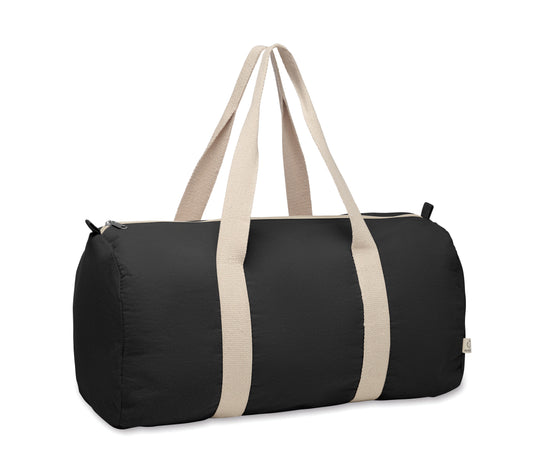Sport- oder Reisetasche aus 320 g/m² (recycelte Baumwolle 80% und recycelter Polyester