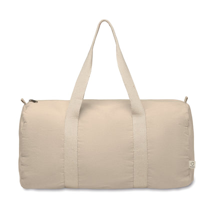 Sport- oder Reisetasche aus 320 g/m² (recycelte Baumwolle 80% und recycelter Polyester