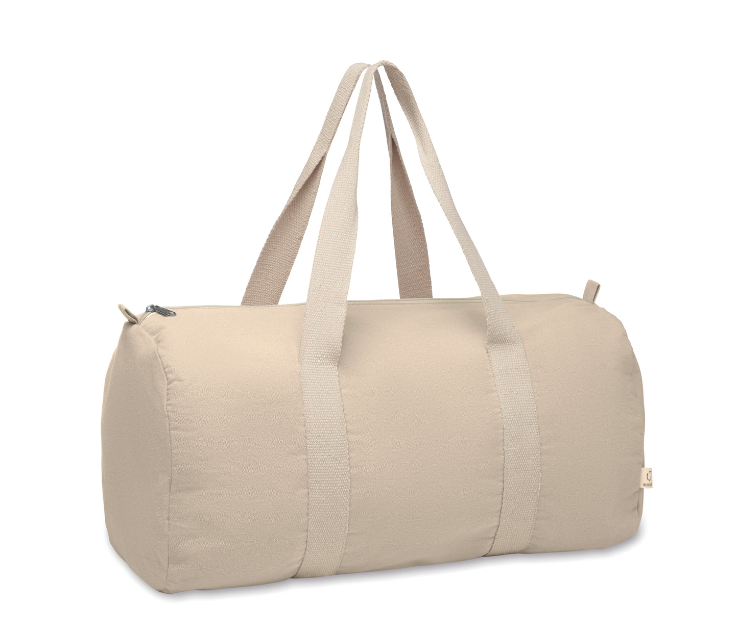 Sport- oder Reisetasche aus 320 g/m² (recycelte Baumwolle 80% und recycelter Polyester