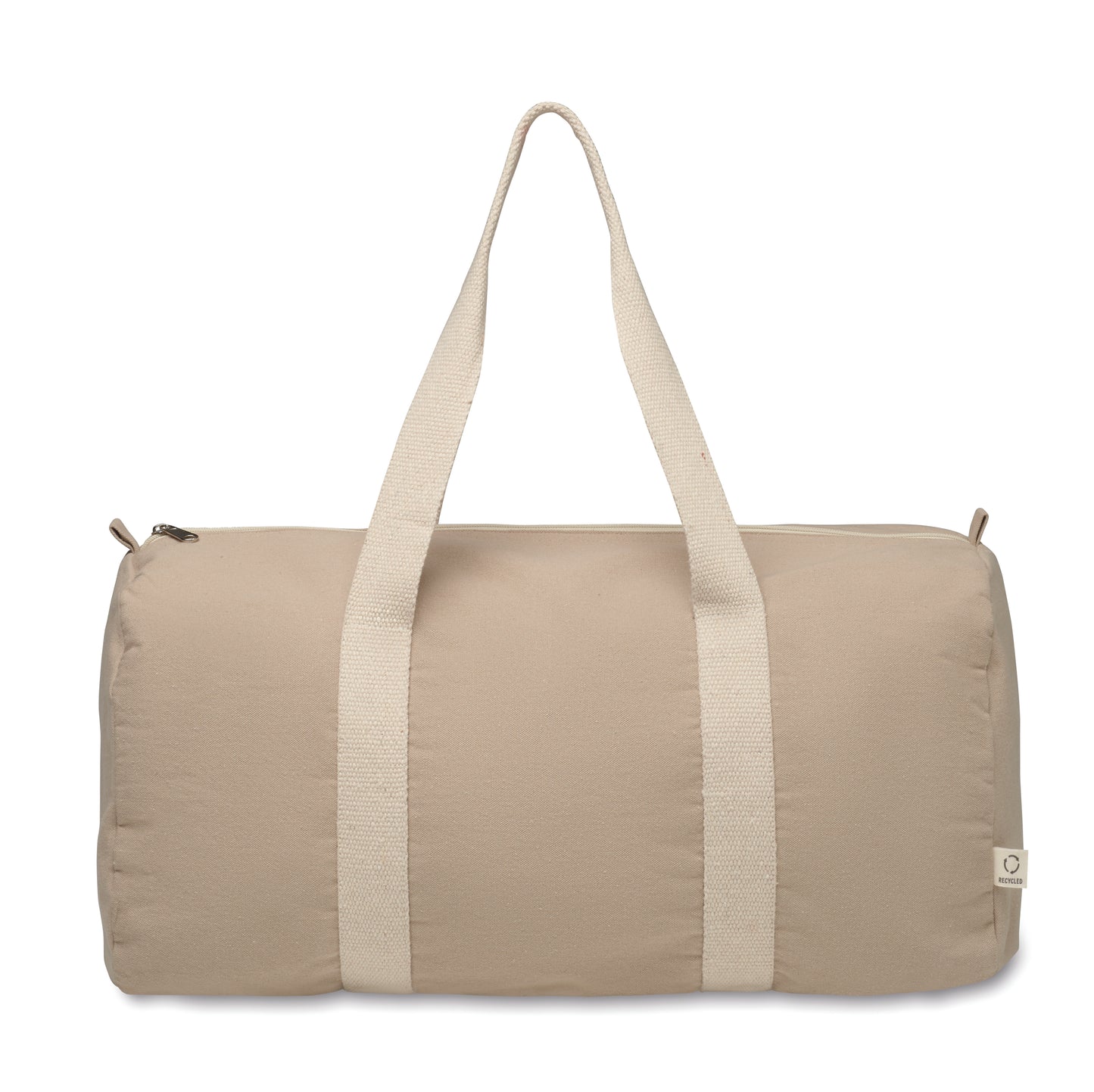 Sport- oder Reisetasche aus 320 g/m² (recycelte Baumwolle 80% und recycelter Polyester