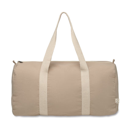 Sport- oder Reisetasche aus 320 g/m² (recycelte Baumwolle 80% und recycelter Polyester